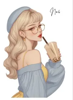 【G-6】人物シート 女の子　コラージュ素材　おすそ分け