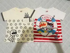 【週末値下】アンパンマンキッズコレクション　Tシャツ 2枚セット 100cm