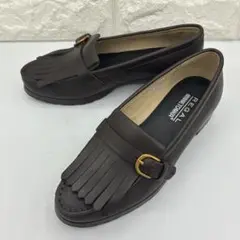 美品 REGAL リーガル ミネトンカ キルトローファー 22.5 ブラウン