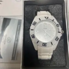 OXYGEN SNOW ホワイト ラバーベルト 時計