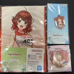 一番くじ 学園アイドルマスター ラバーチャーム 花海佑芽 タオル 缶バッジ