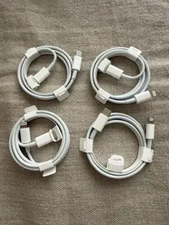 【純正品】Lightningケーブル type-C 4本セット