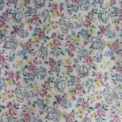 シーチングの花柄 1M