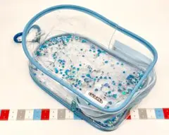 OZaKKa きらきらぬいぐるみポーチ ブルー　推し活 オザッカ