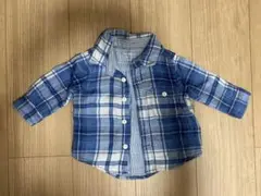 3-6m チェックシャツ