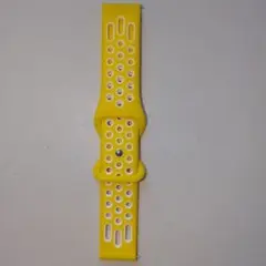 スマートウォッチバンド ホワイト/イエロー 20mm