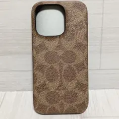 【未使用】✨COACH✨コーチ iPhone 14 Pro スマホケース カーキ