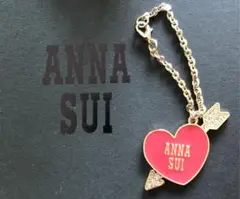 ANNASUIアナスイ ハート チェーンチャーム キーホルダー ストーン付