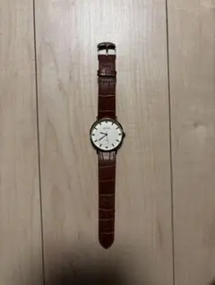 KEVIN クォーツ 腕時計 ブラウンレザー　稼働品