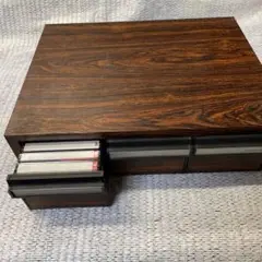 木製カセットテープ収納ボックス
