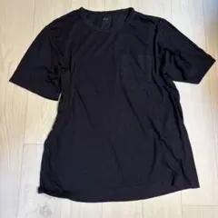 UNIQLO　ユニクロ　訳あり　メンズ　濃紺　エアリズム　Tシャツ　Lサイズ
