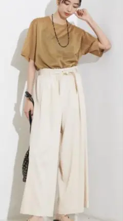 qualite　テンセルデニムパンツ