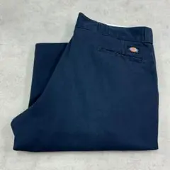 ディッキーズ　874　ワークパンツ　Dickies　古着　ネイビー　W40