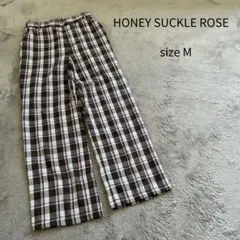 HONEY SUCKLE ROSE チェックパンツ カジュアルパンツ パンツ M
