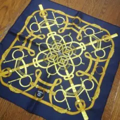 96S 超美品 エルメス HERMES ミニスカーフ シルク100%
