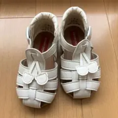 ミキハウス ホワイトサンダル 13.5cm