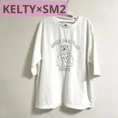 KELTY×Samansa Mos2 ベアー刺繍Tシャツ