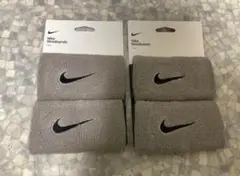 新品　NIKE ナイキ スウッシュ ダブルワイドリストバンド4個セット