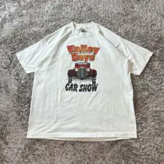 90s 古着 US FABRIC シングルステッチ フロントプリントTシャツ