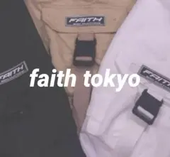 faithtokyo カーゴパンツ ブラック ウエストゴム