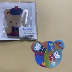 新品未使用ファミリアスマホグリップとみらい百貨店シール