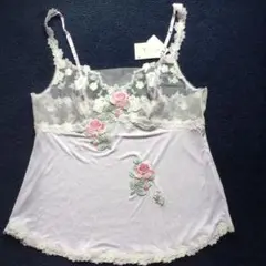 新品タグ付 ワコール トレフル ガラスの薔薇 キャミソール 90サイズ 薄紫
