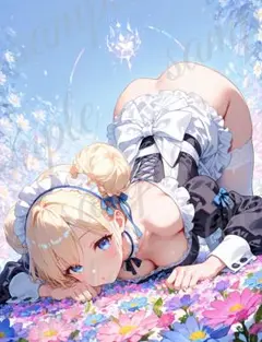 b102 美少女 かわいい イラスト 下着 コスプレ セクシー A4ポスター