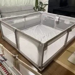 折りたたみ式ベビーサークル グレー　popomi