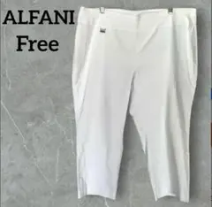 ALFANI ストレッチパンツ【Free】白 レディース ビックサイズ