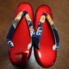 年末セール♡草履 和柄 レッド 新品 成人式等に♡