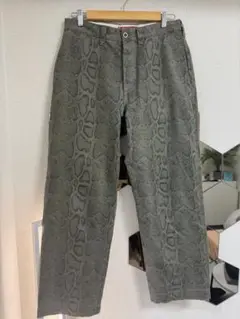 パンツ Supreme Snake Print Chino Pant Olive W34 人気提案 【新品】 ステッカー付き オリーブ パンツ チノ