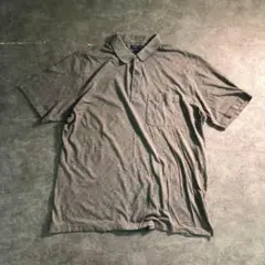 【VANHEUSEN】ダイヤチェック　半袖ポロシャツ　古着used SM55