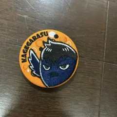 カゲガラス 刺繍バッジ オレンジ
