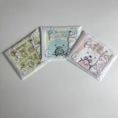 ★新品　すみっコぐらし ハーフタオルハンカチ 3枚セット