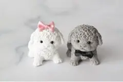 NO.166 犬　プードル　トイプードル　シリコンモールド