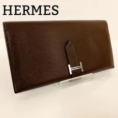 エルメス Hermès レザー長財布ベアンスフレ