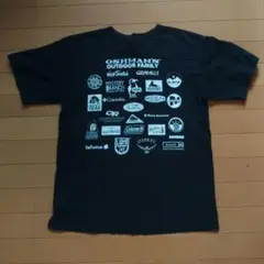 OSHMAN'S アウトドアファミリーTシャツ ブラック