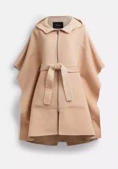 【即購入可】COACH ウール ケープ コート ベージュ M/L COACH コーチ/レディースファッション｜WonderREX-ONLINE