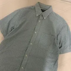90s OLD UNIQLO シアサッカー チェック シャツ c-boy