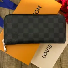 保存袋 ルイヴィトン ジッピーウォレット ダミエ コバルト 長財布 黒 ブラック