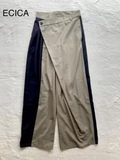 エシカ　ECICA ラップパンツ　ワイド　ガウチョ