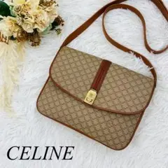 美品✨CELINE セリーヌ ショルダーバッグ ゴールド金具 マカダム柄
