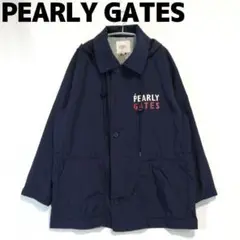 パーリーゲイツ フード付きジャケット メンズ ゴルフウェア ネイビー Sサイズ