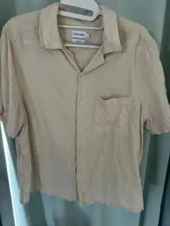 Calvin Klein 半袖シャツ L ベージュ