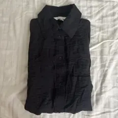 ブラック　ノースリーブロングシャツ♩