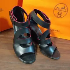 エルメス サンダル シェーヌダンクル 黒