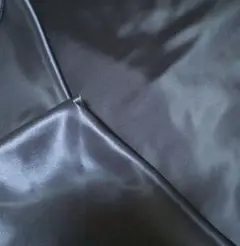 サテン生地　濃紺