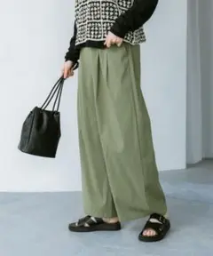 【美品】studio CLIP すっきりワイドパンツ LL〜4L 完売品