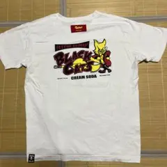 CREAM SODA PINK DRAGON BLACK CATS tシャツ L