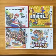 マリオカート,スーパーマリオ2,ワンピース,パズドラの大特価4点セット！